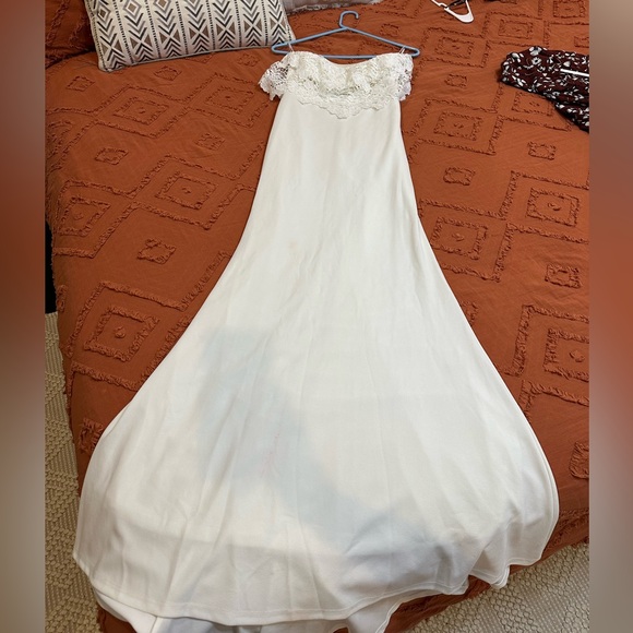 Lulus White Lace Maxi Dress - Picture 7 of 9